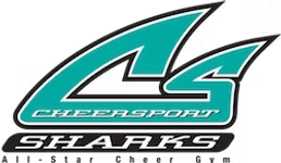 Cheer Sport Sharks logo